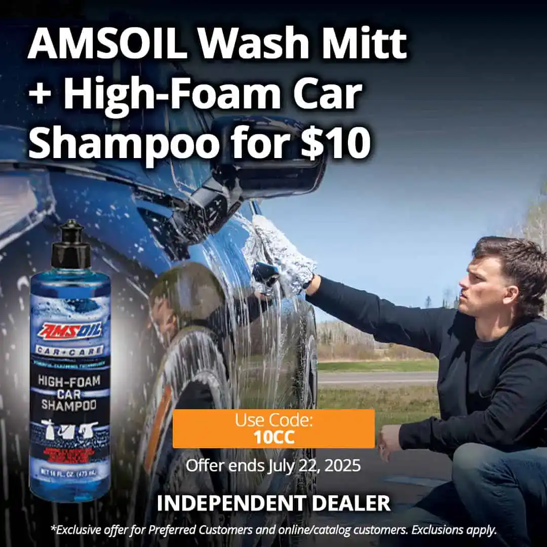 AMSOIL Wash Mitt and AMSOIL High-Foam Car Shampoo for $10