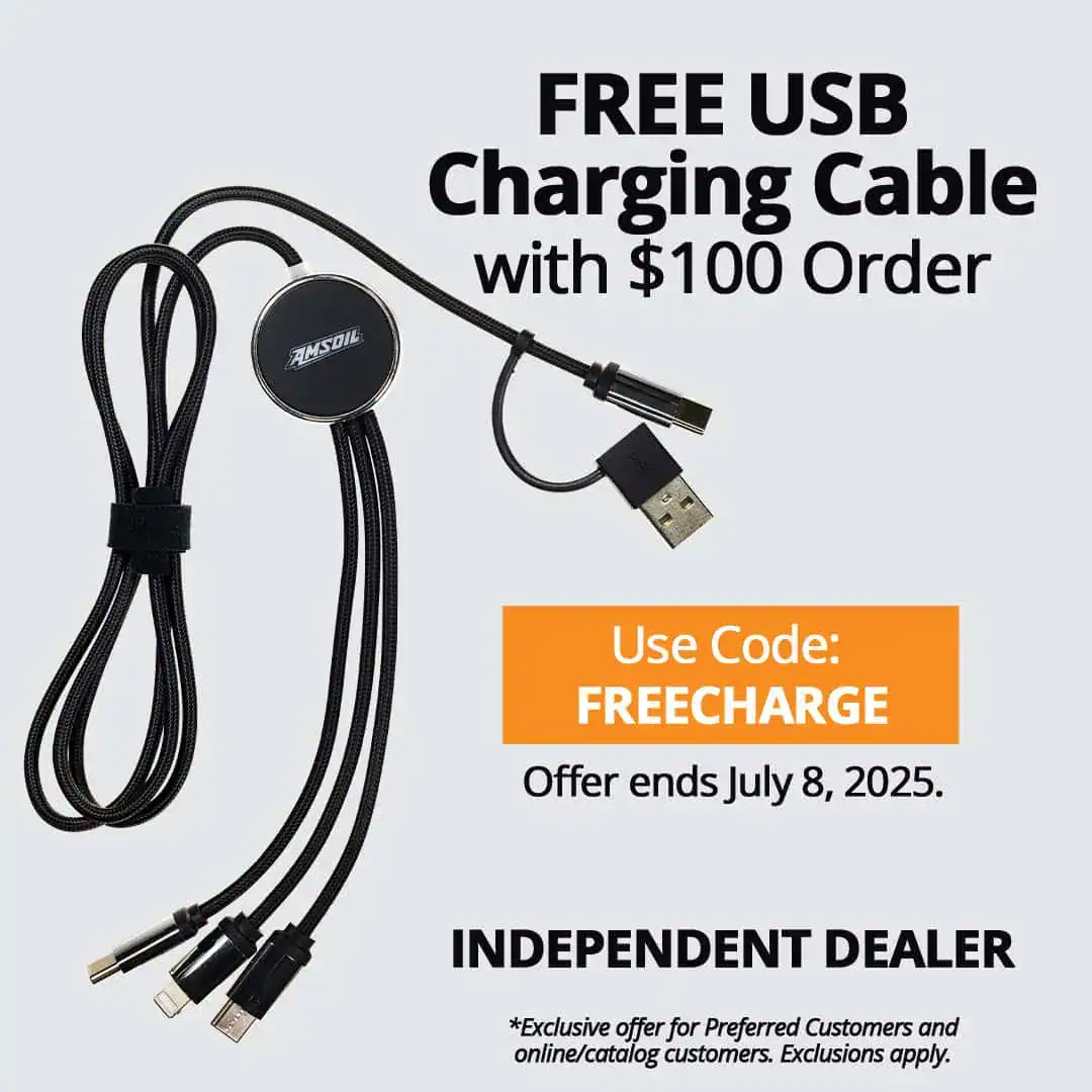 Banner image FREE USB Charging Cable With $100 Order